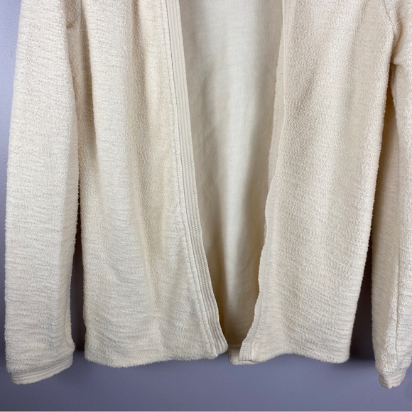 Scotch & Soda Cream Textured Cotton Open Cardigan Size 4 - Picture 4 of 11